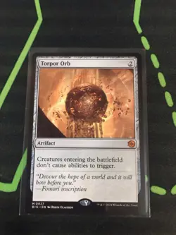 MTG Magic The Gathering Torpor Orb Big Score Artifact Commander Stax - Image 1