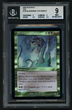 ***BGS 9 Quad++ FOIL Bladewing the Risen*** MTG Scourge Magic Kid Icarus - Image 1