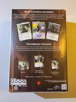 Magic The Gathering: Strixhaven Commander Deck Silverquill Statement NEW Sealed 630509959020 - Image 2