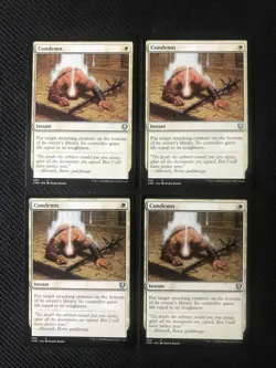 MTG Condemn X4 Commander Legends NM/M - Image 1