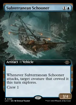 Subterranean Schooner - Extended Art NM, English MTG Lost Caverns of Ixalan - Ma - Image 1