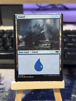 🎉 Miscut - Island (C14) - MTG Magic the Gathering Oddity Error Misscut - Image 1