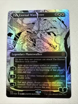 The Eternal Wanderer (Borderless FOIL) Rare #335 Phyrexia: All Will Be One MTG - Image 1