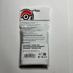 Pokemon Center Exclusive Sunny Sea Card Sleeves Blue 65 Count Sealed - Image 2