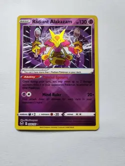 Radiant Alakazam 59/195 Holo Radiant Rare Pokemon Silver Tempest NM-Mint - US - Image 1