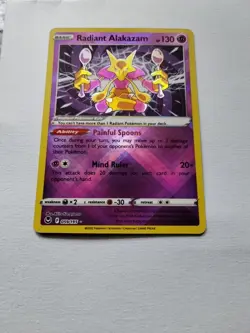 Radiant Alakazam 59/195 Holo Radiant Rare Pokemon Silver Tempest NM-Mint - US - Image 2