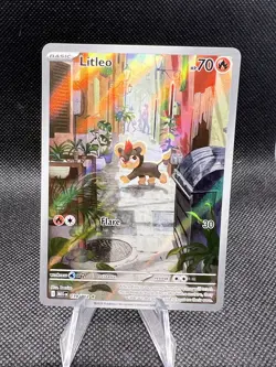 Pokemon TCG Mega Evolution- Litleo 139/132 Illustration Rare - Image 1