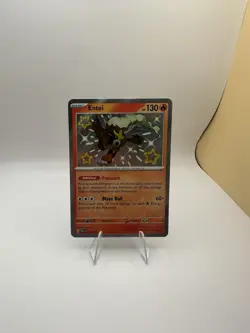 Pokemon TCG Paldean Fates Entei 112/091 Entei Paldean Rare Shiny NM - Image 1