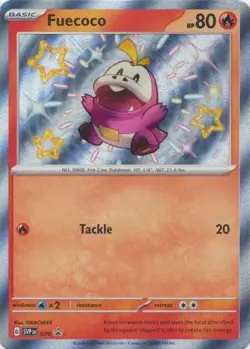 FUECOCO SVP079 SCARLET & VIOLET POKEMON PROMO (SHINY RARE, NM) - Image 1