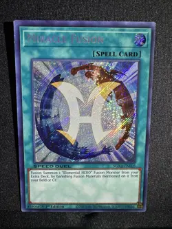 Miracle Fusion - YuGiOh! SGX4-ENE05 Speed Duel Secret Rare NM - Image 1