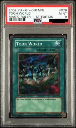 Yu-Gi-Oh! Toon World MRL-076 Magic Ruler NA 1st Edition PSA MINT 9 - Image 1