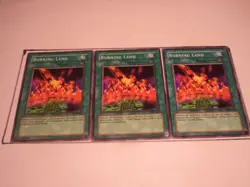 3X Burning Land PSV-061 Yugioh Yu Gi Oh! 3 Playset - Image 1