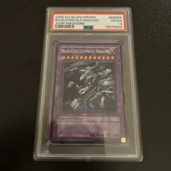 2005 Yu-Gi-Oh Blue-Eyes Ultimate Dragon JMP-EN005 Secret Rare PSA 5 EXCELLENT - Image 2