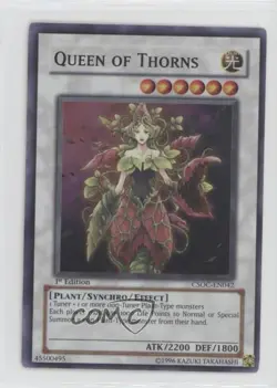 Queen of Thorns Unlimited YuGiOh Crossroads Chaos #CSOC-EN042 2008 - Image 1