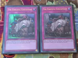 2 x Yugioh The Forceful Checkpoint SBAD-EN045 Ultra Rare SPEED DUEL 1st Ed Mint - Image 1
