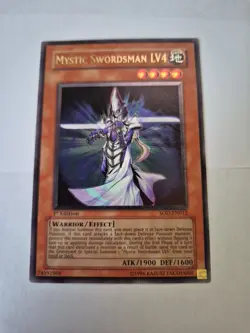 Yu-Gi-Oh Mystic Swordsman LV4 SOD-EN012 1st Edition Ultimate Rare - Image 1