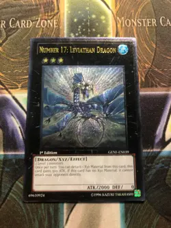 *** NUMBER 17: LEVIATHAN DRAGON *** 1ST EDITION ULTIMATE RARE GENF-EN039 YUGIOH! - Image 1