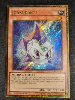 Yugioh - Junkuriboh PGL3-EN003 1s Edition Gold Secret Rare NM - Image 1