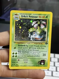 #2 Erika's Venusaur 4/132 Gym Challenge 2000 Holo Rare SWIRL WOTC Pokemon Card - Image 3