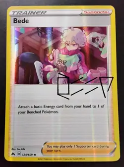 Bede 124/159 - Pokemon Card - Crown Zenith Holo - Image 1