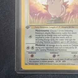 Pokemon TCG Clefable Holo 1st Edition Rare Card Jungle Base Set, 1/64 LP - Image 3