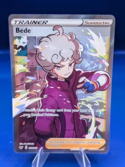 Bede 199/202 Sword & Shield Full Art Ultra Rare Pokemon Card Free Shipping! - Image 1