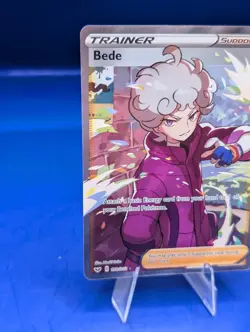 Bede 199/202 Sword & Shield Full Art Ultra Rare Pokemon Card Free Shipping! - Image 4