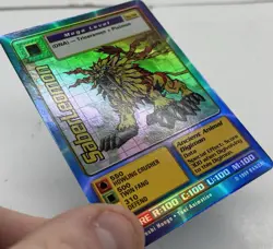 Digimon Card - 1999 SaberLeomon ST-34 - Bandai Digi Battle Vtg Holo LP - Image 5