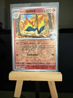 ETHAN’S QUILAVA - 33/182 Destined Rivals - Common Reverse Holo Pokemon TCG Card - Image 1