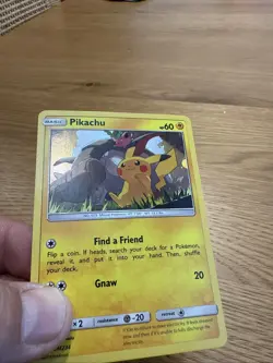 Pikachu 2019 Sun & Moon HD Swirl Black Star Promo Cosmos Pokemon Card SM234 (LP) - Image 4