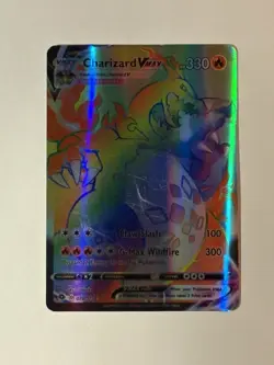Pokemon TCG Charizard VMAX Rainbow Secret Rare Card 074/073 Champions Path - Image 1