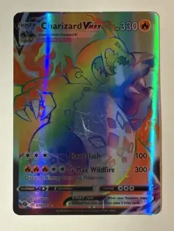 Pokemon TCG Charizard VMAX Rainbow Secret Rare Card 074/073 Champions Path - Image 2