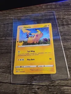 Pikachu SWSH039 Black Star Promo Holo Pokemon Card 2020 NM RARE HTF!!! - Image 1