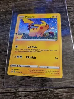 Pikachu SWSH039 Black Star Promo Holo Pokemon Card 2020 NM RARE HTF!!! - Image 2