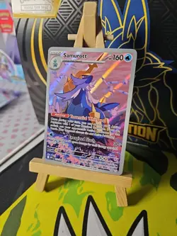 Pokemon S&V TCG Samurott 107/086 White Flare Illustration Rare Holo Card - Image 1