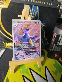 Pokemon S&V TCG Samurott 107/086 White Flare Illustration Rare Holo Card - Image 2