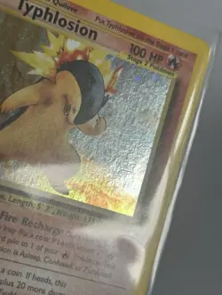 Pokemon TCG Typhlosion Neo Genesis Holo Card 17/111 Unlimited Rare LP Condition - Image 2