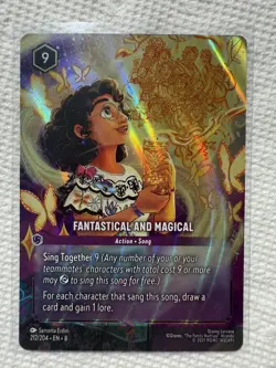 Lorcana Disney Enchanted Card 212/204 Fantastical and Magical Reign of Jafar - Image 1