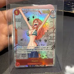 One Piece Trading Card Game Nami Manga Alt Art Rare PRB-01 English OP01-016 NM - Image 1