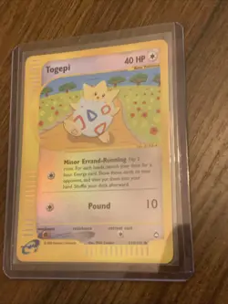 Pokemon TCG Togepi Aquapolis 114/147 Reverse Holo Common Card 2002 Light Play - Image 1