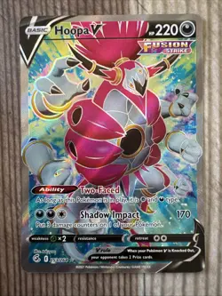 Hoopa V - 253/264 - Pokemon Fusion Strike Sword & Shield Full Art Rare Card NM - Image 1