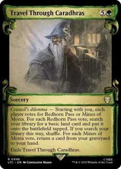 ~ Travel Through Caradhras (Showcase Scrolls) ~ NM Foil ~ ~ MTG ~ - Image 1