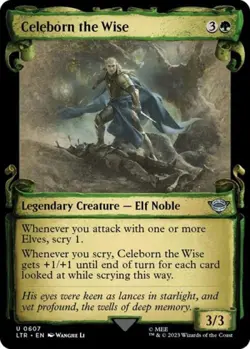 ~ Celeborn the Wise (Showcase Scrolls) ~ NM Foil ~ ~ MTG ~ - Image 1