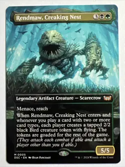 MTG ~ Rendmaw, Creaking Nest (Borderless) ~ Duskmourn ~ Near Mint Mythic - Image 1
