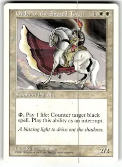 Order of the Sacred Torch Classic MTG4th Edition LP - Image 1