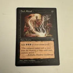 Dark Ritual - Mirage - MP - Common - Mana Source - MTG Magic 1996 NM - Image 1