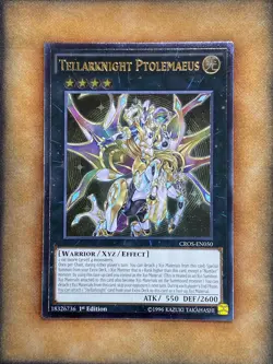 Yugioh Tellarknight Ptolemaeus CROS-EN050 Ultimate Rare 1st Ed NM - Image 1
