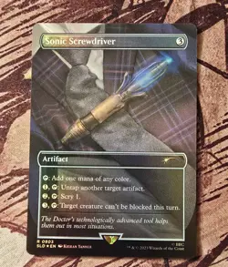 FOIL - SONIC SCREWDRIVER SECRET LAIR [NEAR MINT] MTG: MAGIC THE GATHERING - Image 1