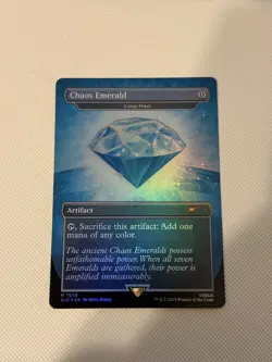 Chaos Emerald / Lotus Petal | Blue | Secret Lair 7036 | Magic The Gathering - Image 1