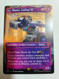 Blaster Combat DJ Blaster Morale Booster Shattered Glass The Brothers War MTG - Image 1